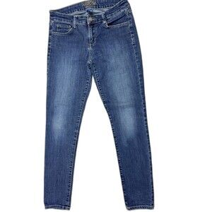 Arizona Size 7 Womens Jeans Low Rise Skinny Med Wash Stretch
